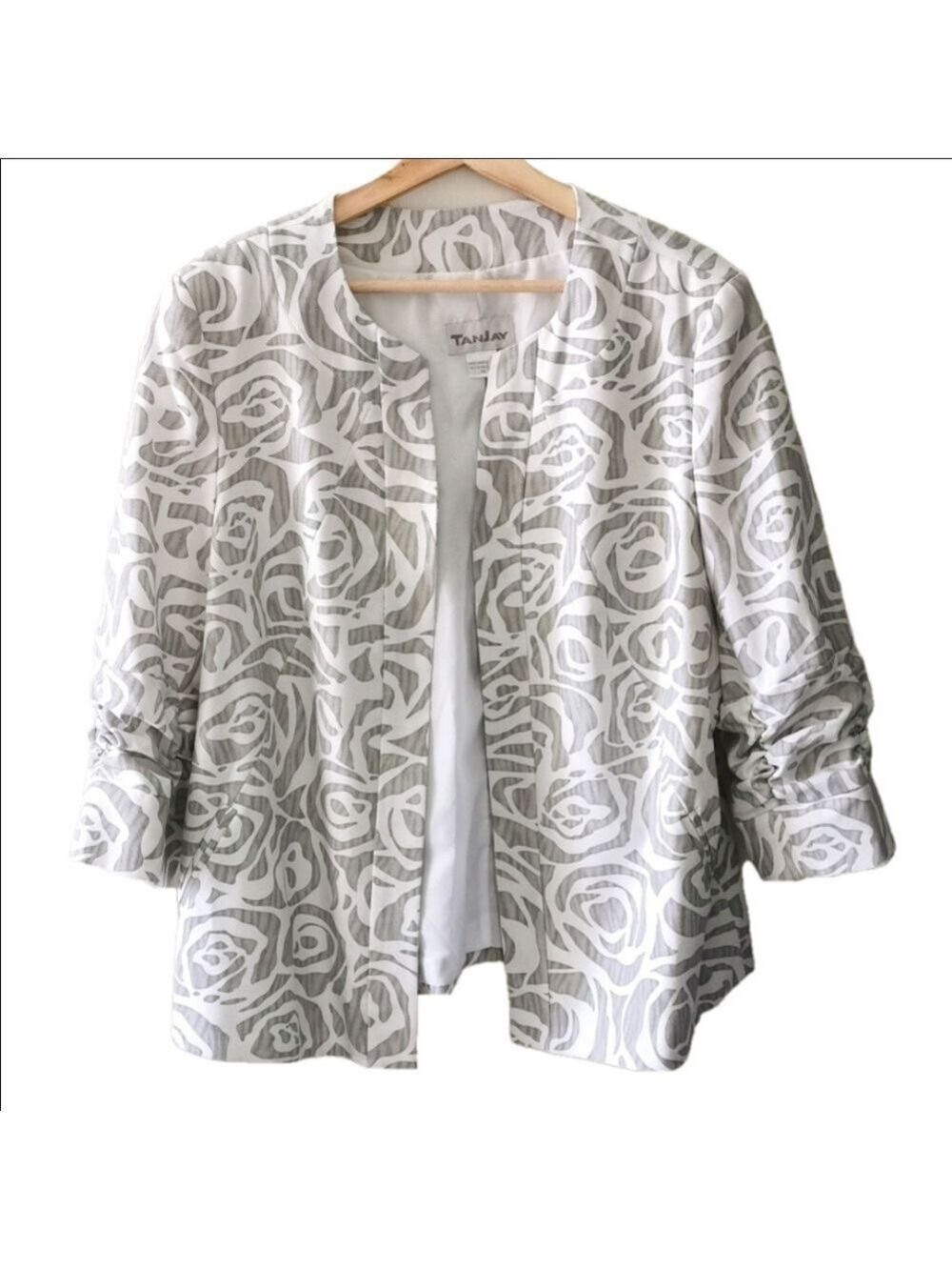 TanJay Floral Blazer. Size 14. EUC